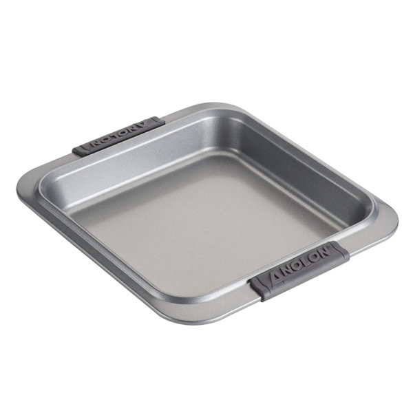 Anolon Advanced Bakeware Nonstick Square Cake Baking Pan 9 Inch x 9 Inch Gray Reviews Perigold